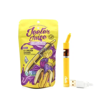Jeeter Juice Disposable 500ml Live Resin Straw - Ice Cream Banana