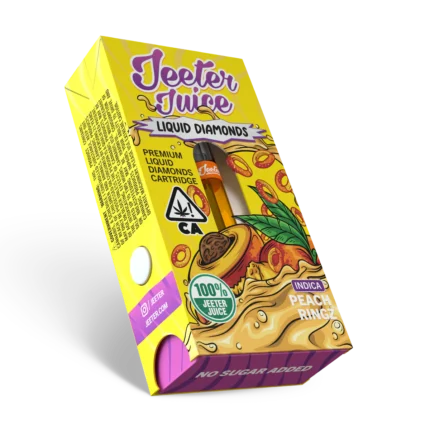 Jeeter Juice Premium 1 Gram Liquid Diamonds Vape - Peach Ringz