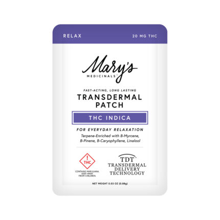 MARY'S MEDICINALS PATCH THC INDICA 20MG