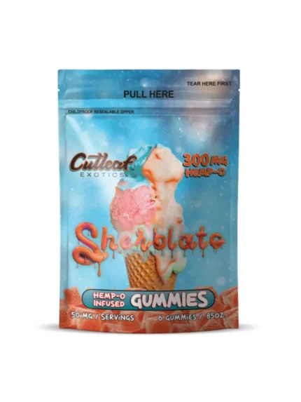 Cutleaf Sherblato Exotics Hemp-O Gummies 300mg