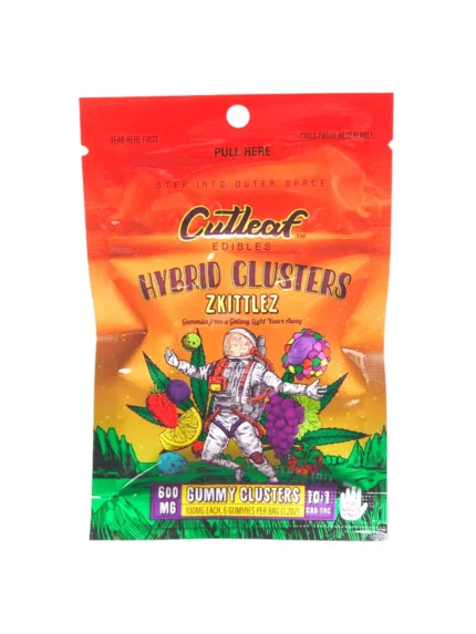 Cutleaf Zkittlez Hybrid Gummy Clusters 600mg
