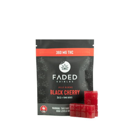 Faded Cannabis Co. Black Cherry Jelly Blocks
