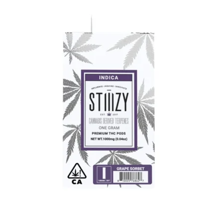 Stiiizy Grape Sorbet Cannabis Derived Terpenes THC 1 GRAM POD