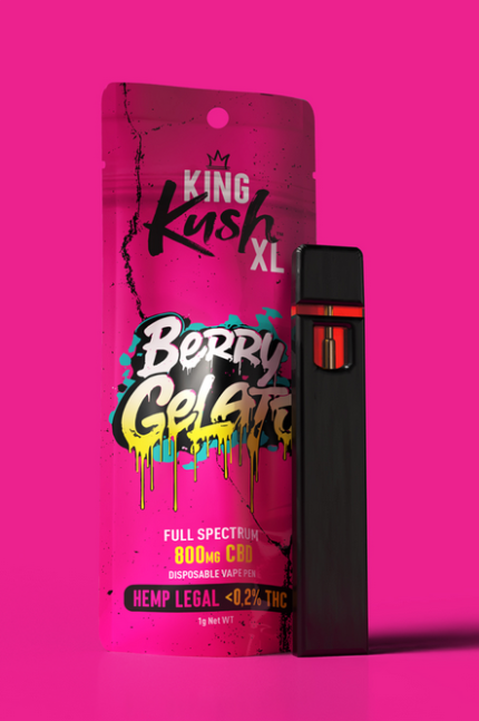 King Kush XL CBD Vape Pen Berry Gelato