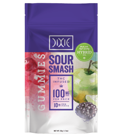 Dixie gummies sour smash 100mg