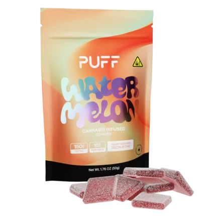 PUFF Delta Watermelon Gummies